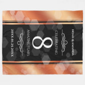 第エレガント8期青銅結婚記念事業お祝い フリースブランケット (正面(横))