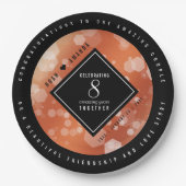 第エレガント8期青銅結婚記念事業お祝い ペーパープレート (正面)