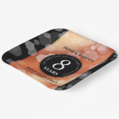 第エレガント8期青銅結婚記念事業お祝い ペーパープレート (傾斜あり)