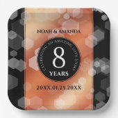 第エレガント8期青銅結婚記念事業お祝い ペーパープレート (正面)