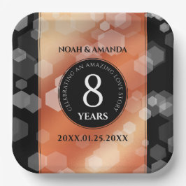 第エレガント8期青銅結婚記念事業お祝い ペーパープレート