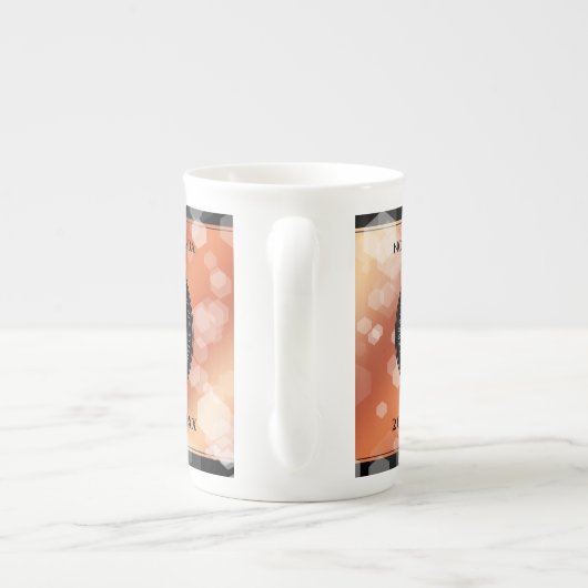 第エレガント8期青銅結婚記念事業お祝い ボーンチャイナマグカップ (裏面)