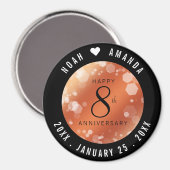 第エレガント8期青銅結婚記念事業お祝い マグネット (正面/裏面)