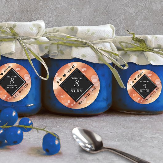 第エレガント8期青銅結婚記念事業お祝い ラウンドシール