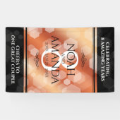 第エレガント8期青銅結婚記念事業お祝い 横断幕 (横)