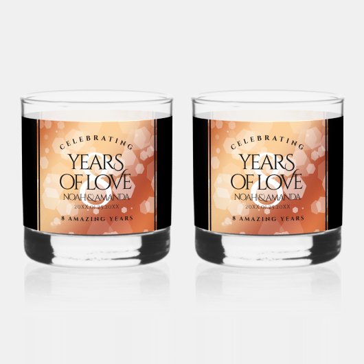 第エレガント8期青銅結婚記念日 ウイスキーグラス (裏面)