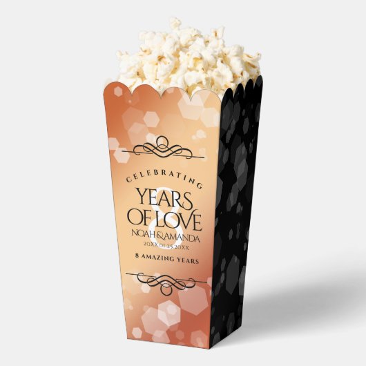 第エレガント8期青銅結婚記念日 フェイバーボックス (はじけた状態)