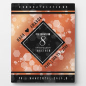 第エレガント8期青銅結婚記念日 フォトプラーク (正面)