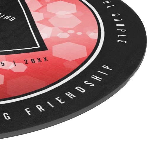 第エレガント80回Rubyの結婚記念日お祝い カッティングボード (角)