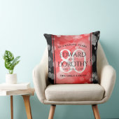 第エレガント80回Rubyの結婚記念日お祝い クッション (椅子)