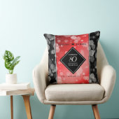 第エレガント80回Rubyの結婚記念日お祝い クッション (椅子)