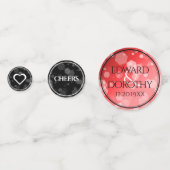 第エレガント80回Rubyの結婚記念日お祝い コンフェッティ (裏面)