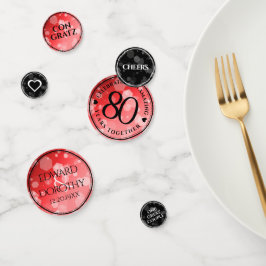 第エレガント80回Rubyの結婚記念日お祝い コンフェッティ