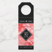 第エレガント80回Rubyの結婚記念日お祝い ボトルネックタグ (裏面)