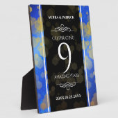 第エレガント9ラピスラ結婚ズリの記念日 フォトプラーク (側面)