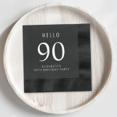 第エレガント90回誕生日会 箔ナプキン