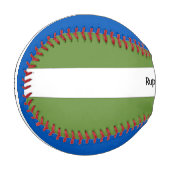 第カスタマイズ1回野球グリーン・アンド・ブルー・ベースボール 野球ボール (正面左)