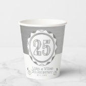 第カスタム二十五回記念誕生日等 紙コップ (正面)