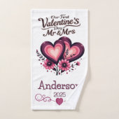 第カスタム1回バレンタインデーのミセス バスタオルセット (ハンドタオル)