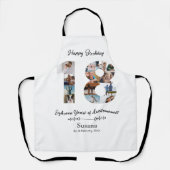 第カスタム18誕生日エプロンとフォトコラージュ エプロン (正面)