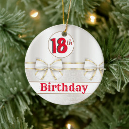 第カスタム18誕生日 セラミックオーナメント
