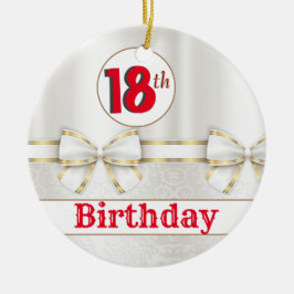 第カスタム18誕生日 セラミックオーナメント