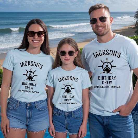 第カスタム20回第30回第40回第50回巡航誕生日クルー Tシャツ