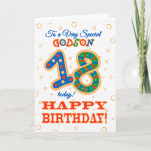 第カラフル18回スペシャルゴッドソン誕生日 カード