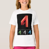 第カラフル4女子Tシャツ Tシャツ (正面)