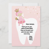 第ガーリー失った歯カード。歯の妖精の訪問。 シーズンカード (正面)