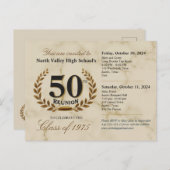 第クラシック50高エレガント校懇親会- 2日 ポストカード (正面/裏面)