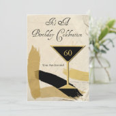 第コンテンポラリー60バースデーパーティ招待状 招待状 (スタンド正面)
