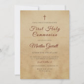 第シンプル一エレガント聖交 招待状 (正面)