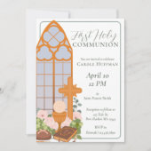 第シンプル一聖餐式カトリック 招待状 (正面)
