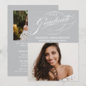 第スタイリッシュエレガント2期パーティの招待状 招待状 (正面/裏面)