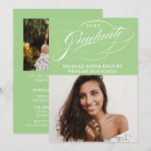 第スタイリッシュエレガント2期パーティの招待状 招待状 (正面/裏面)