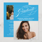 第スタイリッシュエレガント2期パーティの招待状 招待状 (正面/裏面)