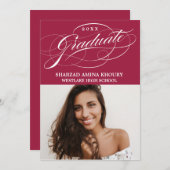 第スタイリッシュエレガント2期パーティの招待状 招待状 (正面/裏面)