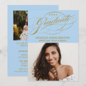 第スタイリッシュエレガント2期パーティの招待状 招待状 (正面/裏面)