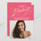 第スタイリッシュエレガント2期パーティの招待状 招待状 (正面/裏面)