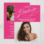 第スタイリッシュエレガント2期パーティの招待状 招待状 (正面/裏面)