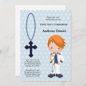 第スペインの一代提督の少年 招待状 (正面/裏面)