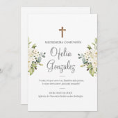 第スペインの一聖体 招待状 (正面/裏面)