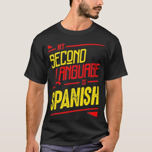 第スペインの2言語 Tシャツ (正面)