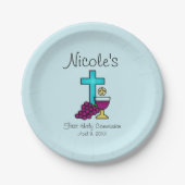 第パーソナライズされた一聖餐式 ペーパープレート (正面)