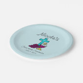 第パーソナライズされた一聖餐式 ペーパープレート (アングル)