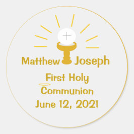 第パーソナライズされた一聖餐式 ラウンドシール