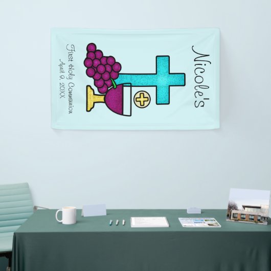 第パーソナライズされた一聖餐式 横断幕 (トレードショー)