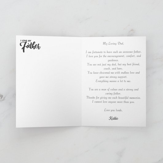 第パーソナライズされた1子の日写真7校  カード (内部)