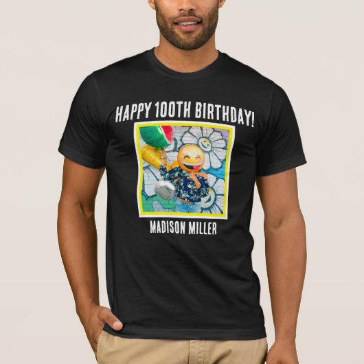 第パーソナライズされた100マイルストン誕生日Tシャツ Tシャツ (正面)